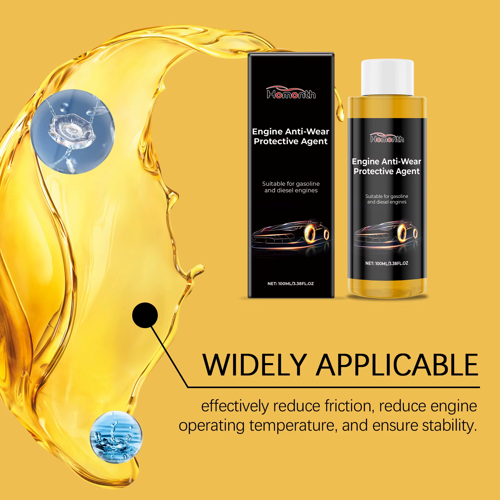 L'additif de Protection Anti-usure du moteur réduit la réduction du bruit de la friction, l'agent brûlant d'huile fort améliore l'efficacité du moteur