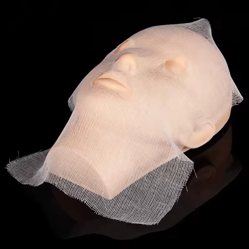 100 pièces jetables gaze douce Salon de beauté appliquer masque doux ultra-mince coton naturel patchs de soins des yeux