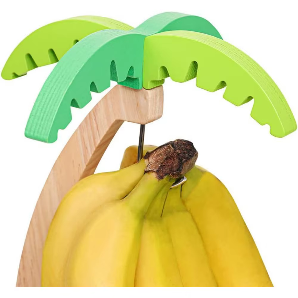 Support à bananes - Arbre à bananes avec crochet en acier inoxydable pour comptoir de cuisine