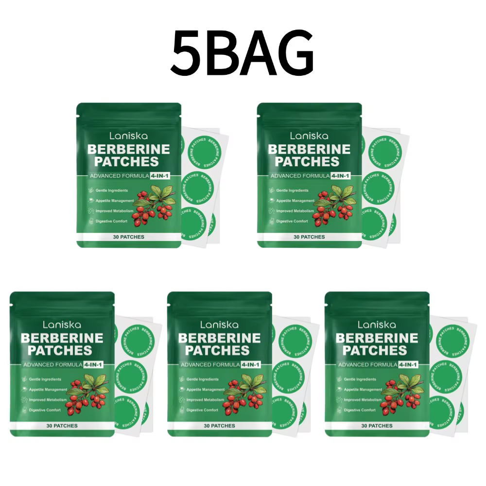 LANISKA 1/3/5 sachets de patchs à la berbérine pour améliorer l'apparence de la peau et la vitalité du corps