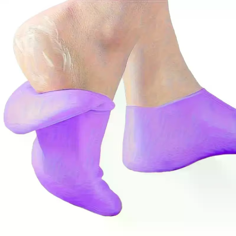 1 paire de chaussettes hydratantes en Silicone pour pieds secs et craquelés
