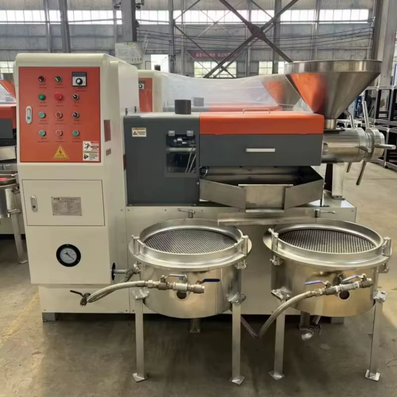 Presse à huile industrielle personnalisée à double mode chaud/froid, machine d'extraction d'huile commerciale haute efficacité pour diverses graines oléagineuses