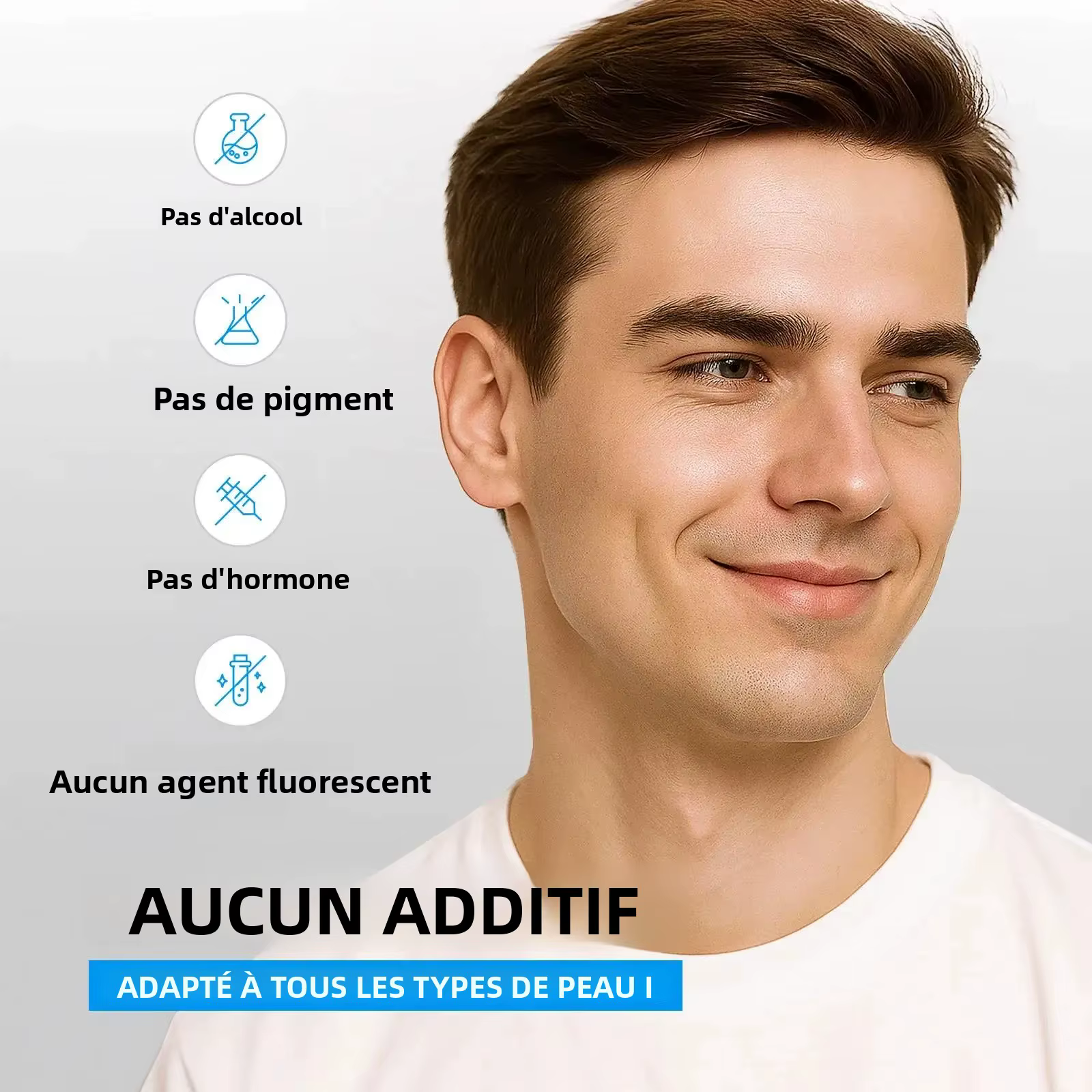 Sérum à l'acide hyaluronique pour hommes