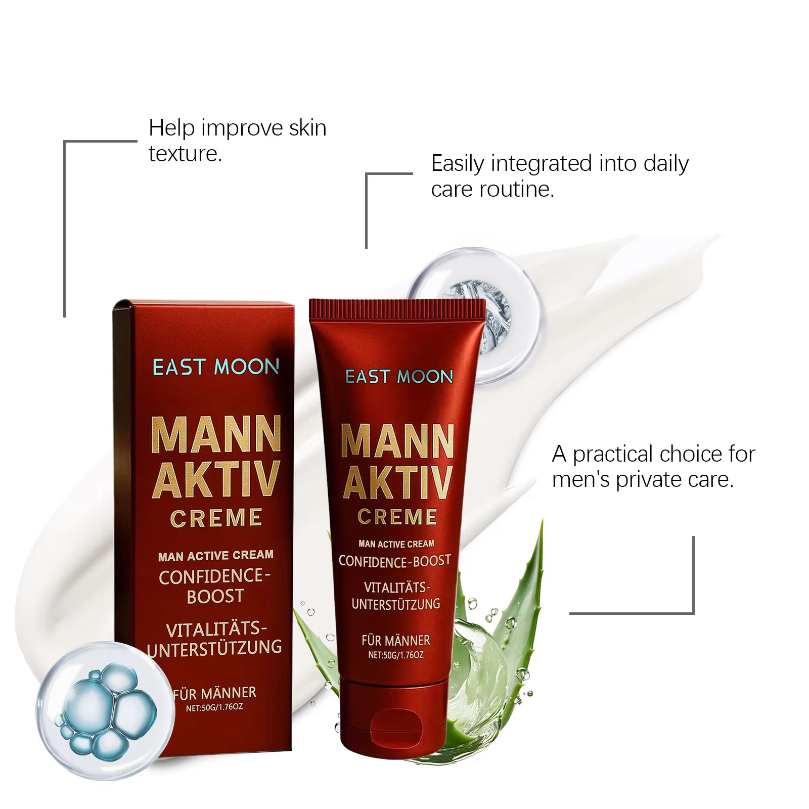 Mann Aktiv Creme 50g – Crème hydratante et vitalisante pour hommes