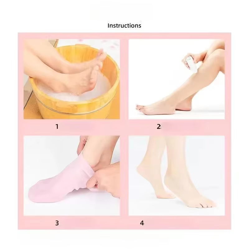 Chaussettes hydratantes en Silicone