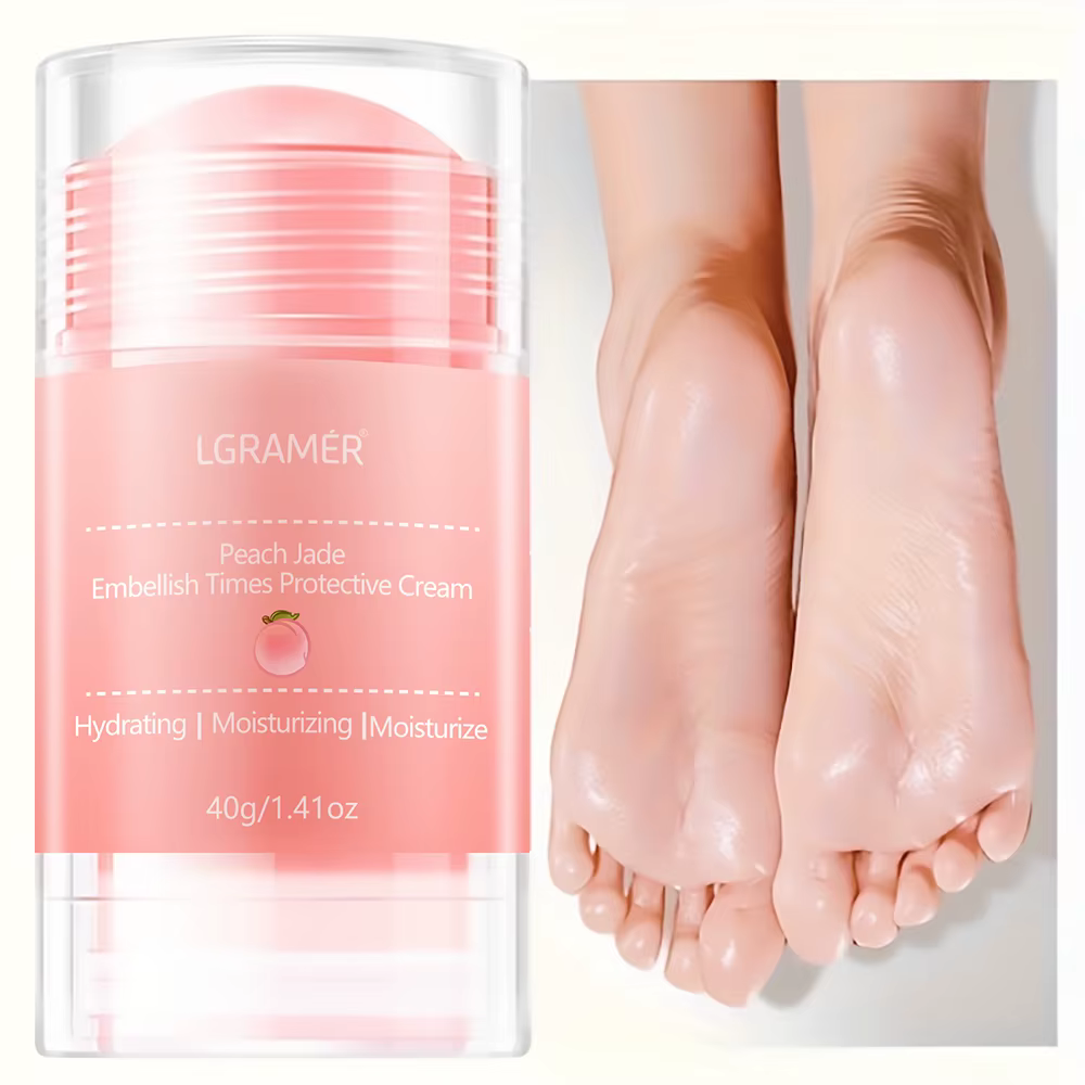 LGRAMER Crème pour les mains et les pieds à la pêche Hydrate et nourrit en profondeur la peau