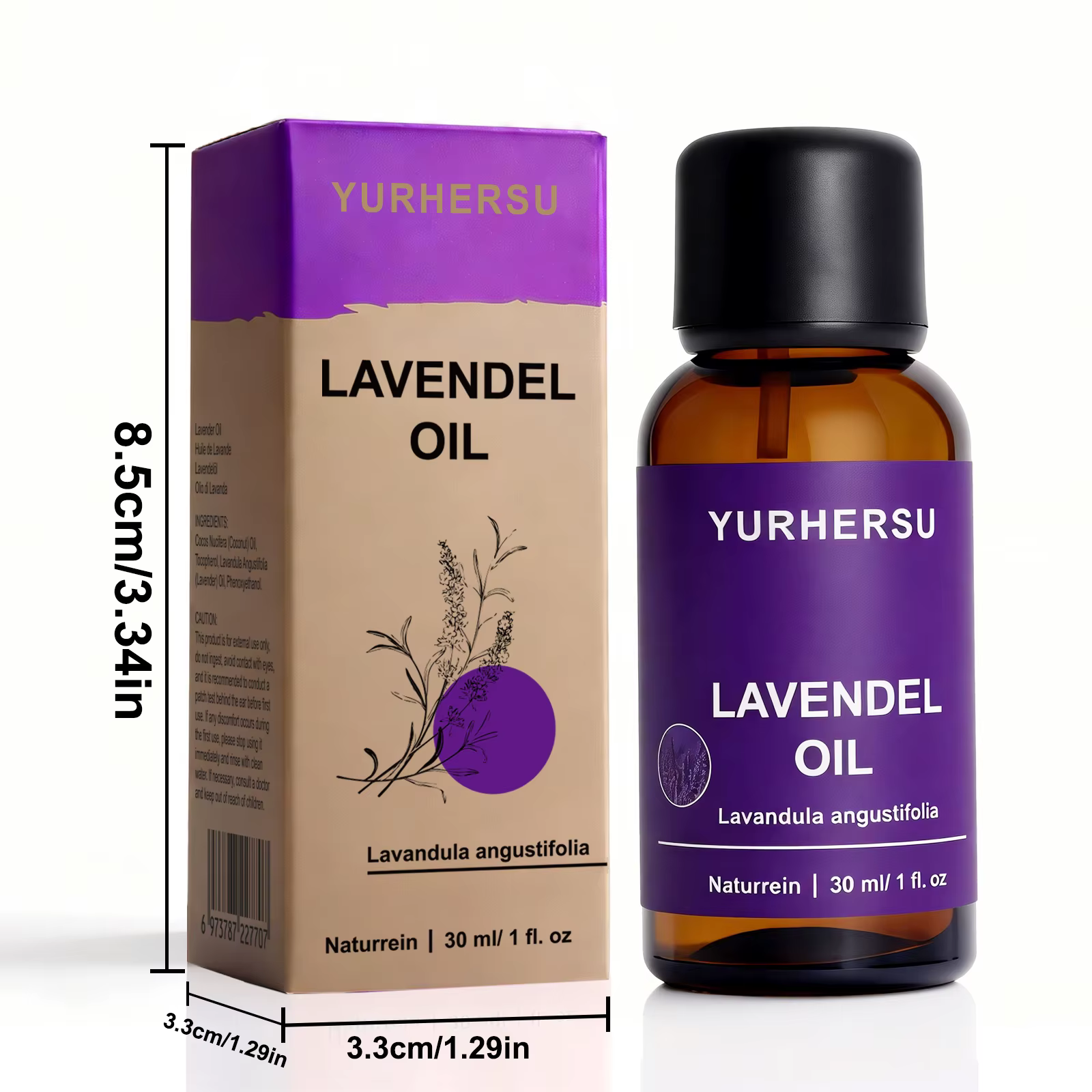 Huile de lavande pure pour la peau-30ml