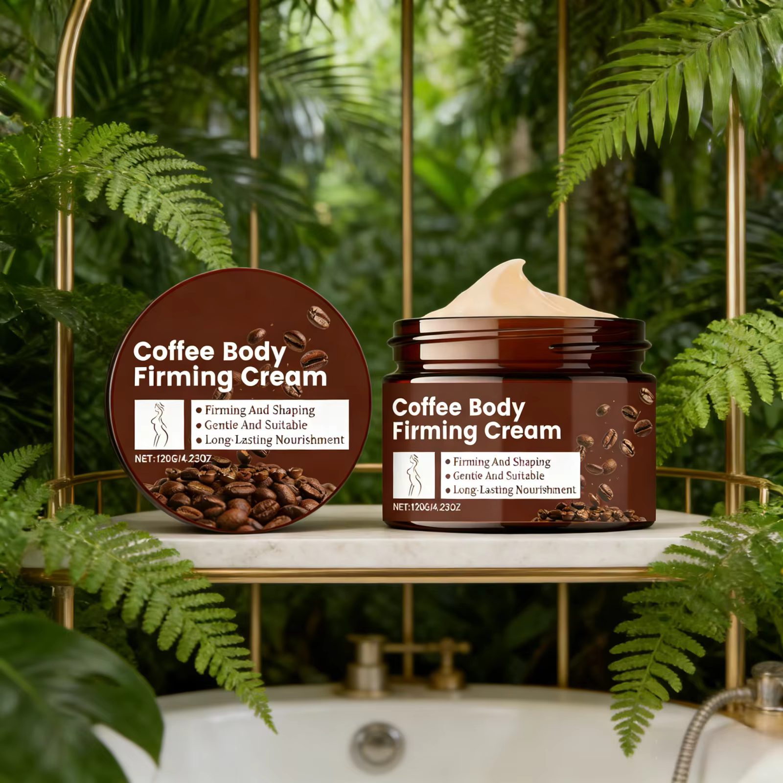 Crème Raffermissante Corps Anti-Cellulite Effet Liftant Non Grasse Adoucissante Sculptante Soin