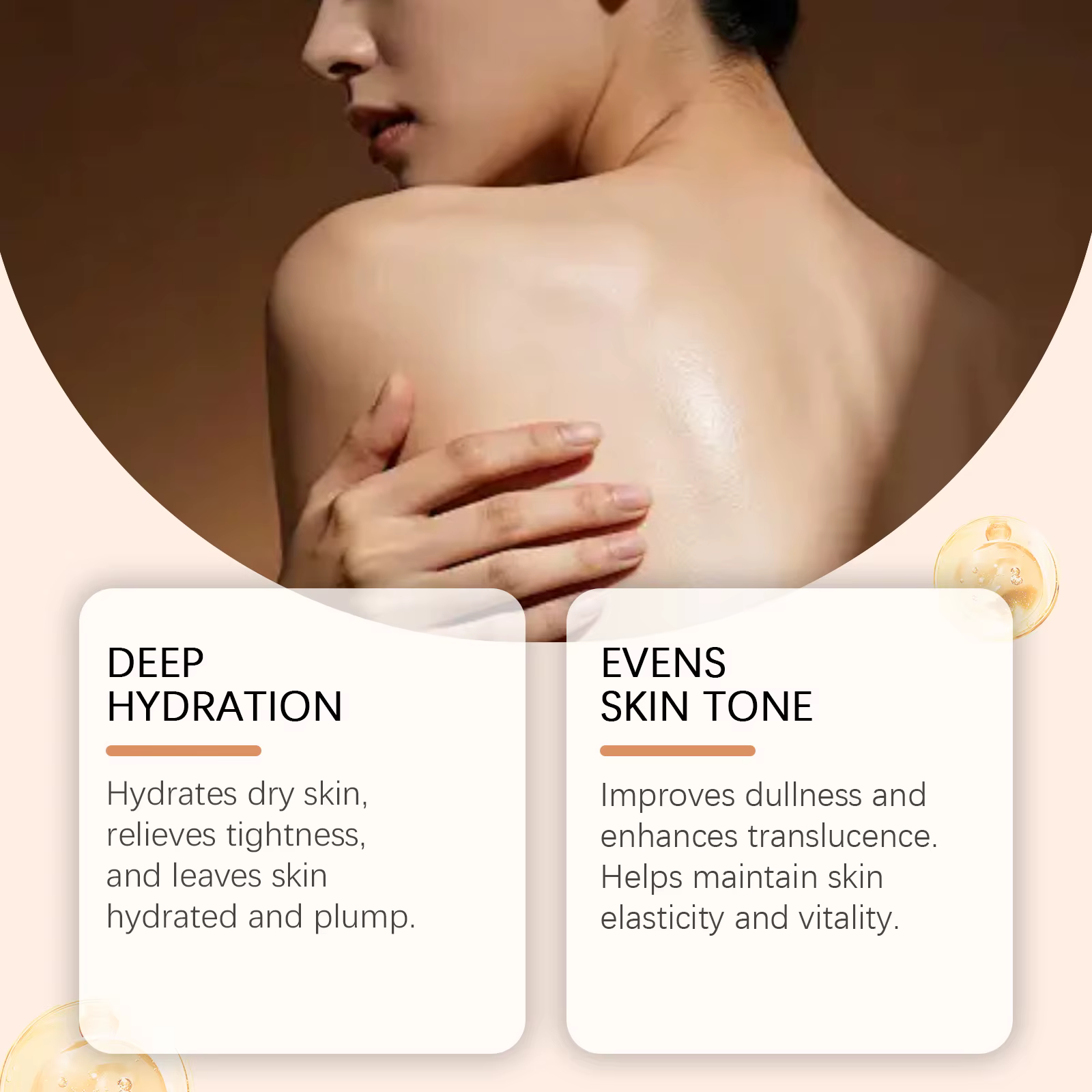 Lotion corporelle hydratante à la vanille avec extrait d'avocat