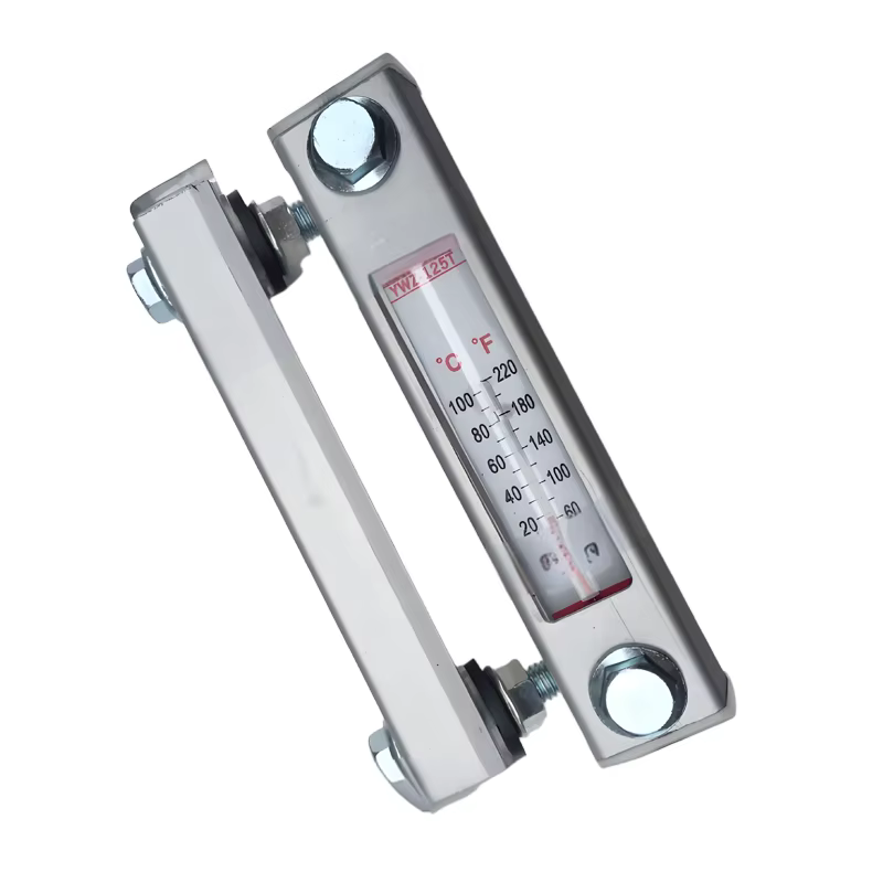Jauge de niveau de liquide, jauge de niveau d'huile, jauge de niveau d'eau YWZ-80/100/125/127/200/300/400/450/500 en option avec ou sans thermomètre