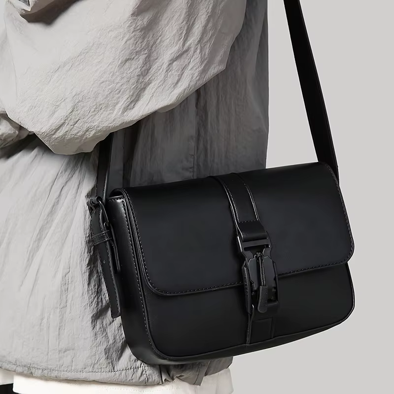 Sac à bandoulière de luxe en cuir PU pour homme et femme, sac messager de haute qualité, petit sac carré pour homme, sacs bandoulière 2026