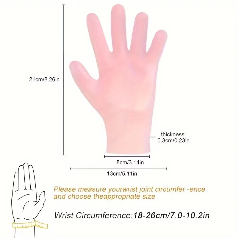 2 paires de gants en silicone réutilisables pour mains sèches