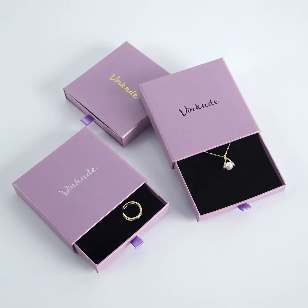 Boîte à bijoux avec Logo personnalisé, tiroirs coulissants, boucles d'oreilles, colliers, Bracelets, boîte d'emballage de bijoux, mallette de rangement, petites boîtes à bijoux de voyage