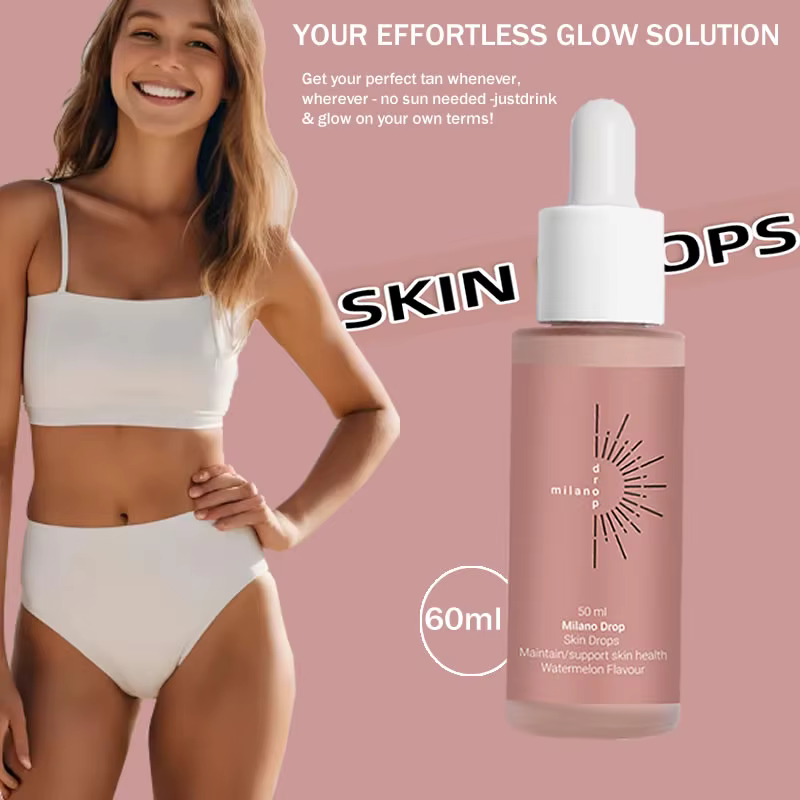 Gouttes autobronzantes douces Milano 50 ml – Sans parfum et sans alcool