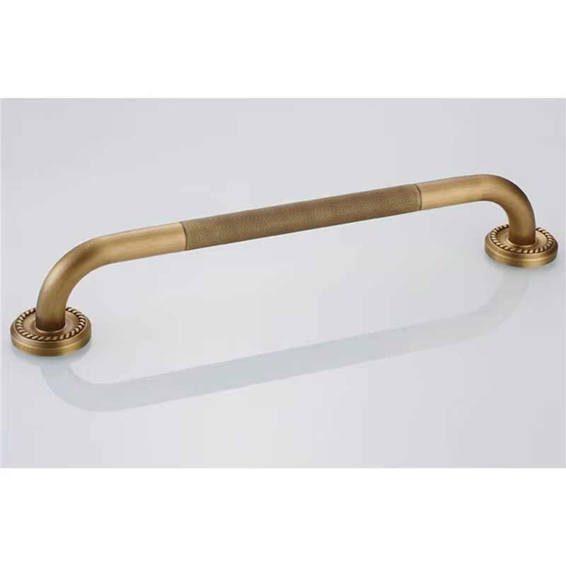 2X Barre d'appui pour baignoire en laiton antique