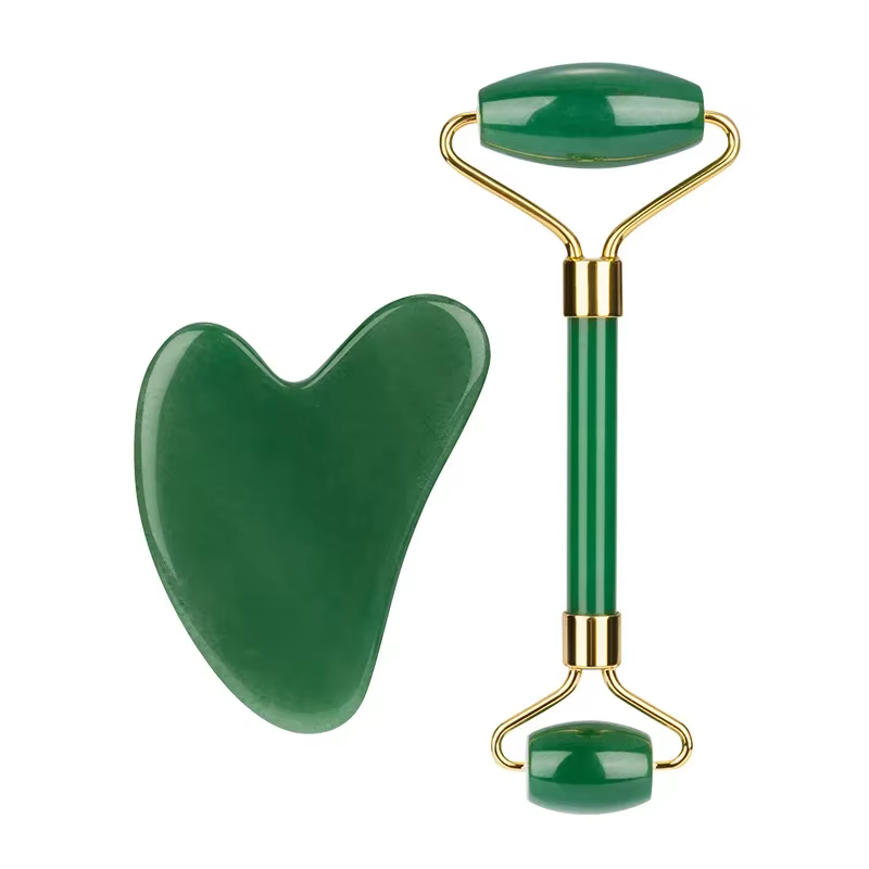 Jade Roller Gua Sha ensemble rouleau Facial masseur visage corps cou ascenseur serrer minceur outils de soins de la peau