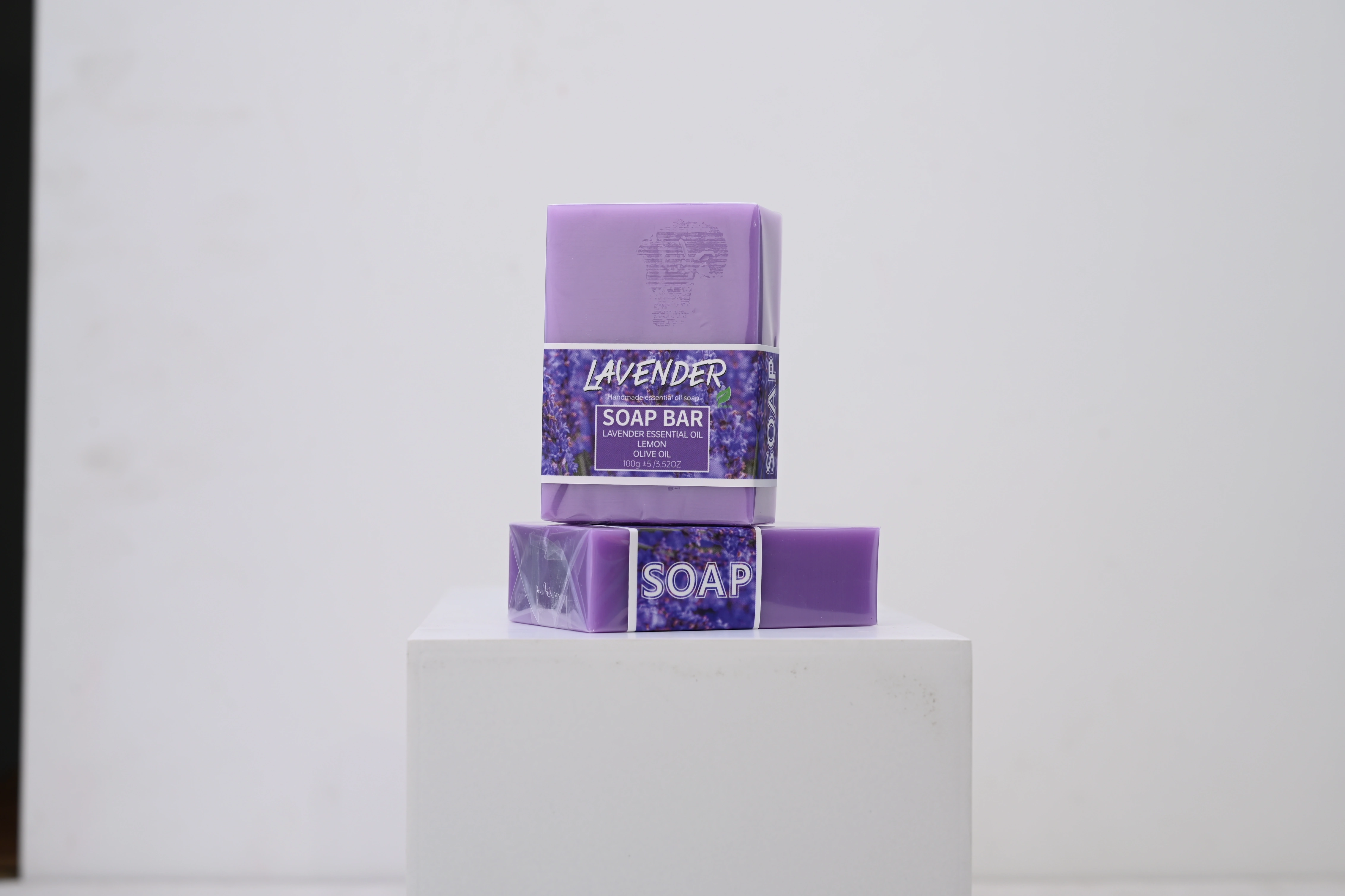 100g huile de lavande fait à la main glycérine barre de savon corps visage