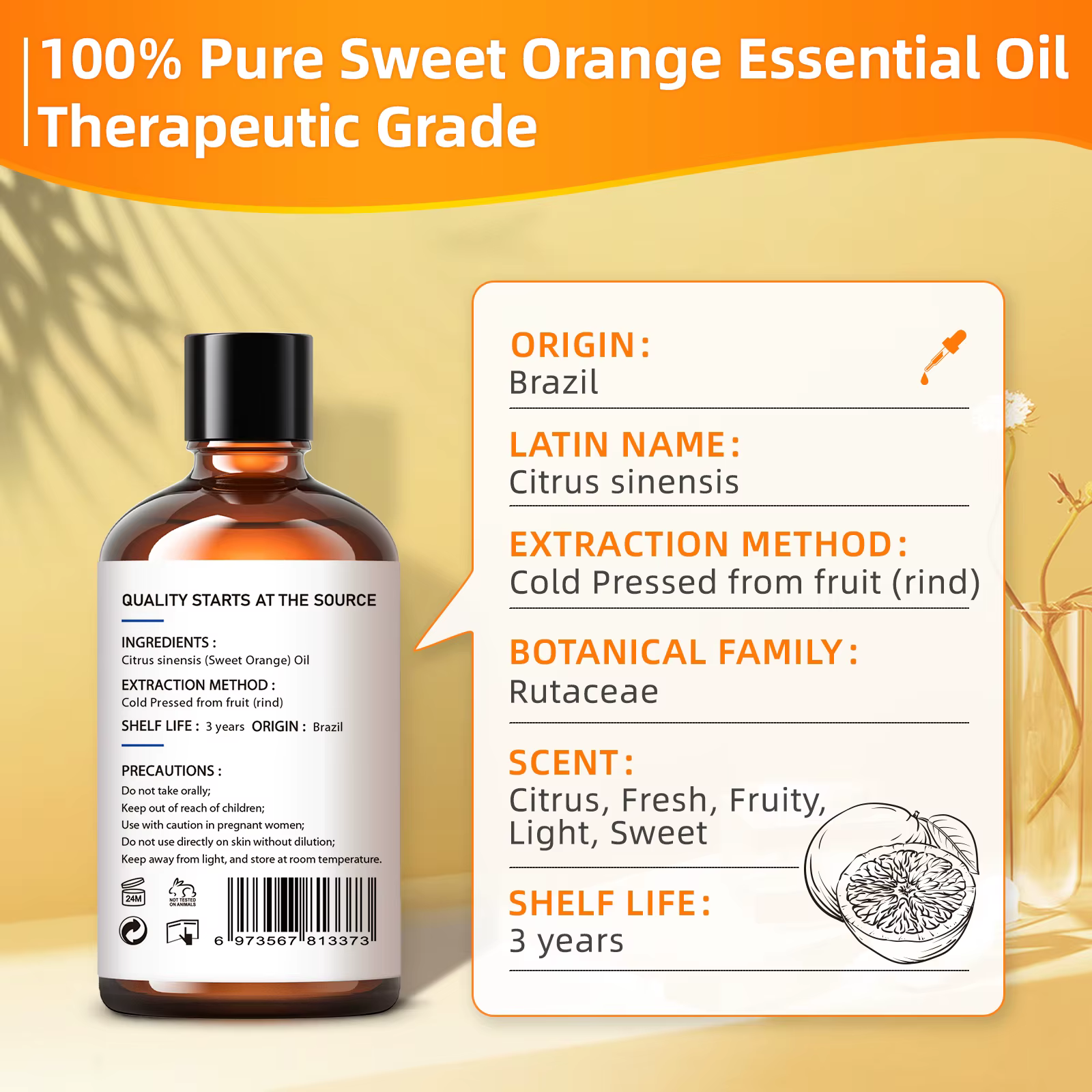 Château essentiel à l'orange douce