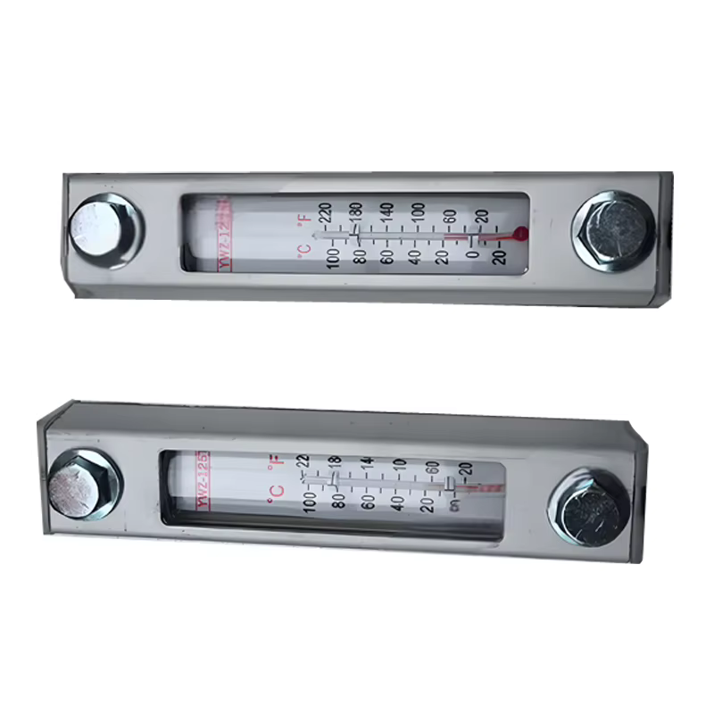 Jauge de niveau de liquide, jauge de niveau d'huile, jauge de niveau d'eau YWZ-80/100/125/127/200/300/400/450/500 en option avec ou sans thermomètre