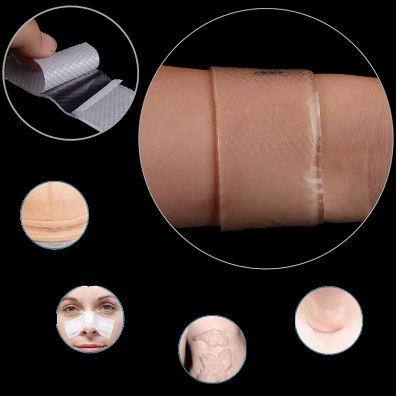 1 pièce Patch cicatrisant en gel de silicone réutilisable pour la réparation cutanée