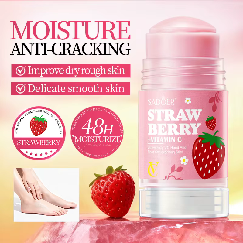 Stick hydratant pour les mains et les pieds à la fraise VC