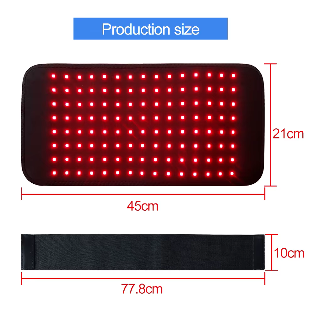 Coussin de thérapie par lumière infrarouge LED 3 en 1, enveloppant et portable pour le dos, les épaules et la taille, lumière infrarouge 660 & 850 nm, appareil de perte de poids