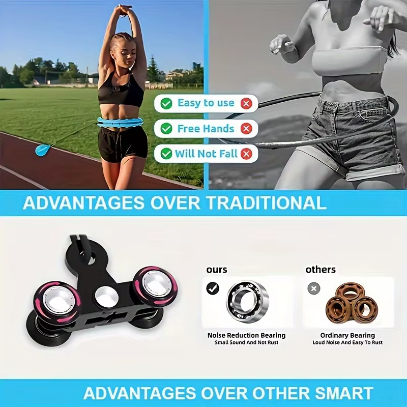 Cerceau de Sport lesté intelligent réglable à 24 sections