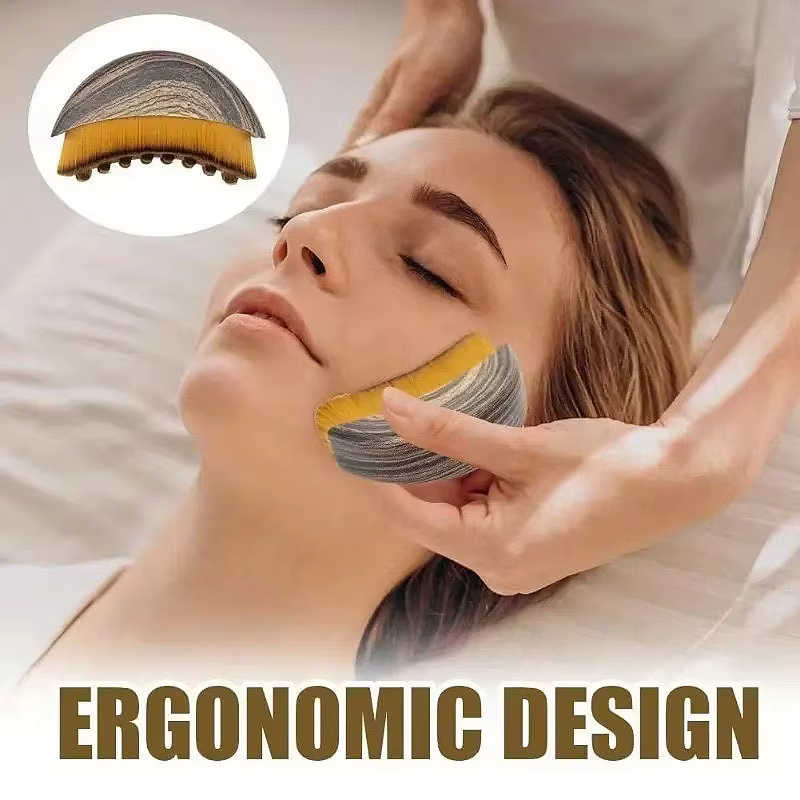 Brosse de drainage lymphatique multifonction pour le visage et le corps
