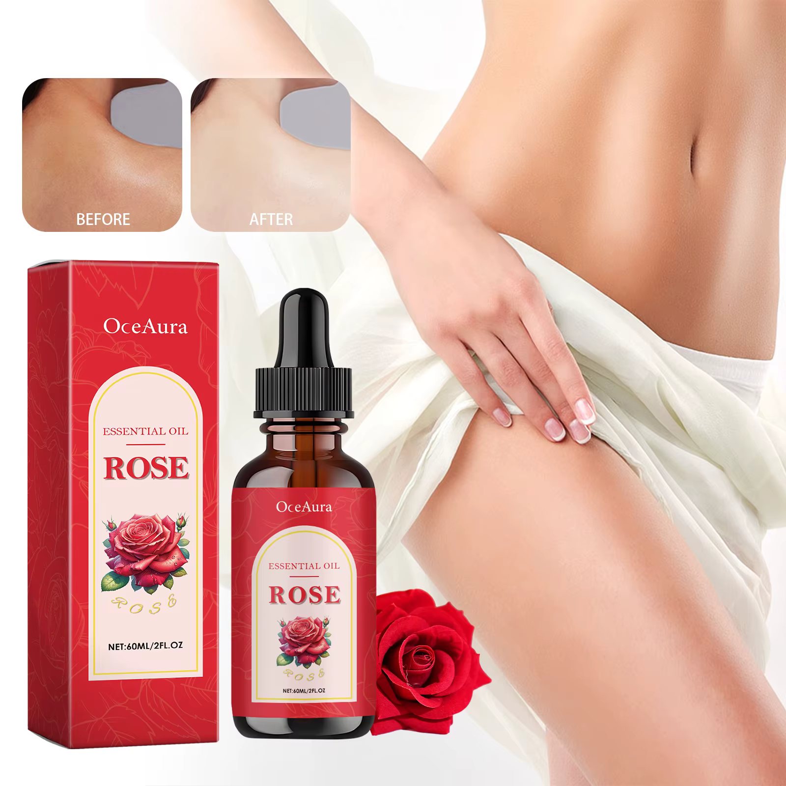 Huile essentielle de Rose nourrissante