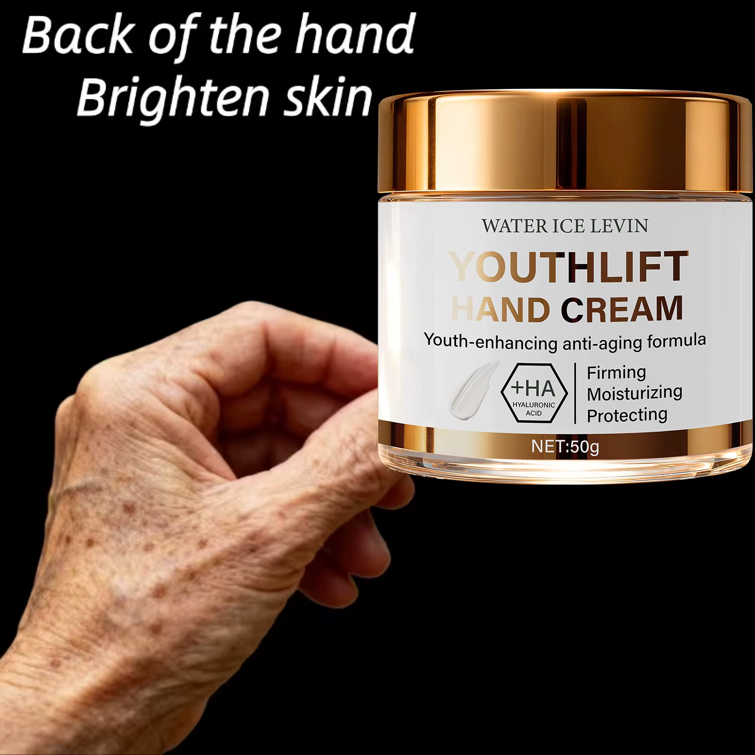 Crème pour les mains anti-âge YouthLift avec HA et rétinol pour raffermir