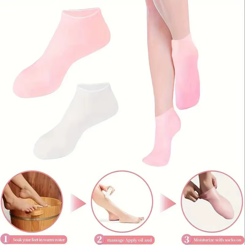 Chaussettes hydratantes en Gel de Silicone