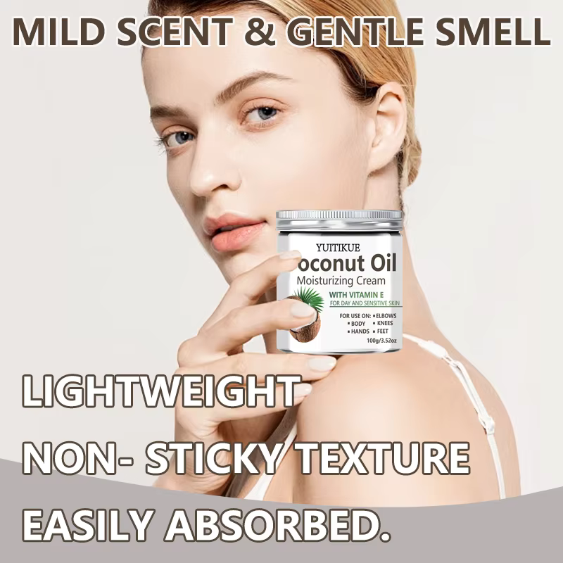 Crème hydratante à l'huile de coco YUITIKUE 100g
