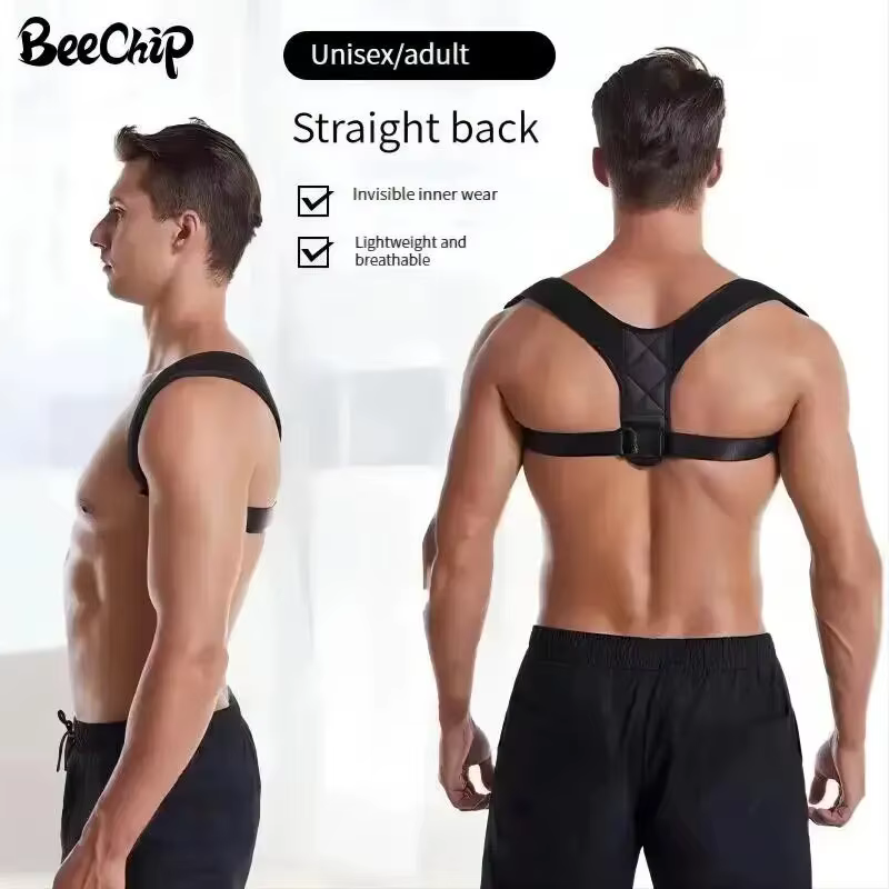 Ceinture de ration de posture du dos unisexe, prévention bossue, ration de position assise, corps respirant qui fait saillie