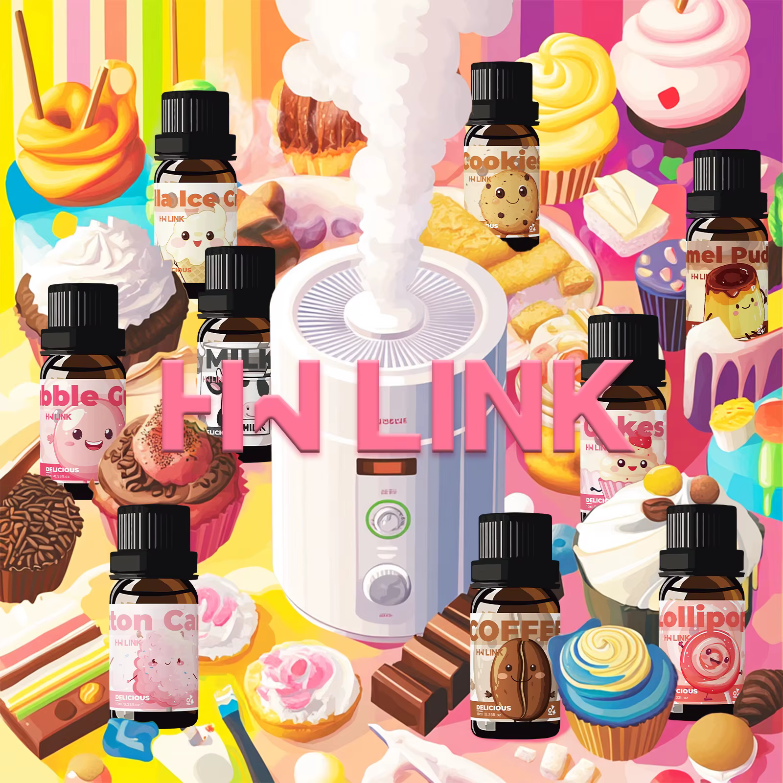 Huiles essentielles au lait 10 ml