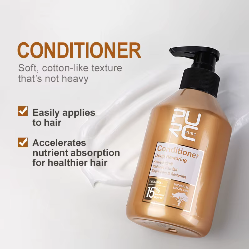 PURC réparation traitement des cheveux endommagés huile d'argan maroc acide aminé kératine lissage sans sulfate