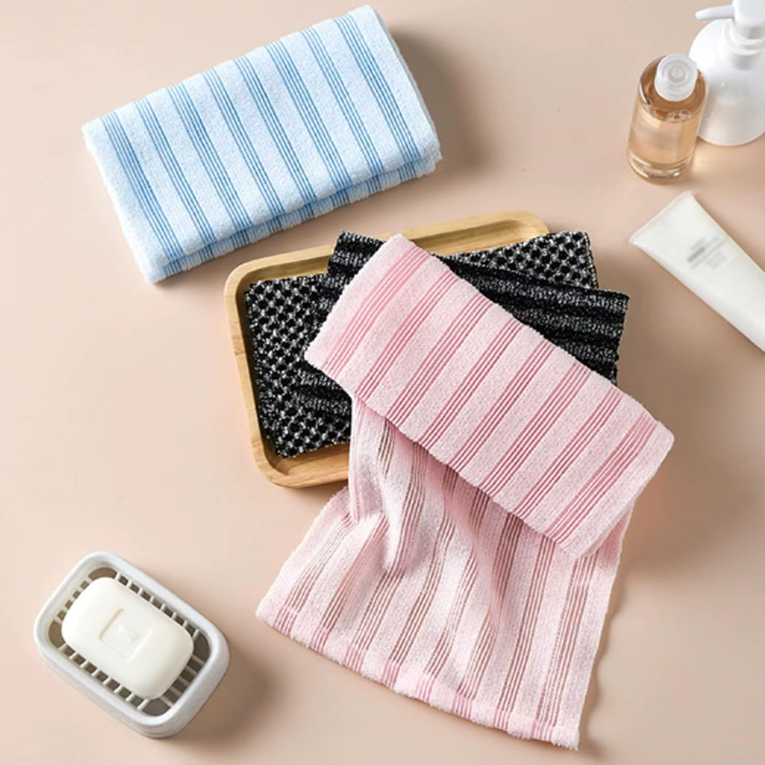 Serviette exfoliante pour le corps