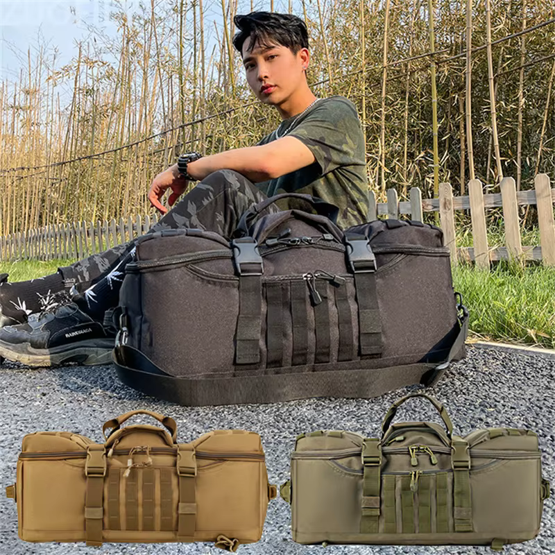 Sacs d'alpinisme en plein air pour hommes, sac à main de grande capacité, sac à dos polyvalent, sac de voyage portable, sacs à bagages à usage touristique