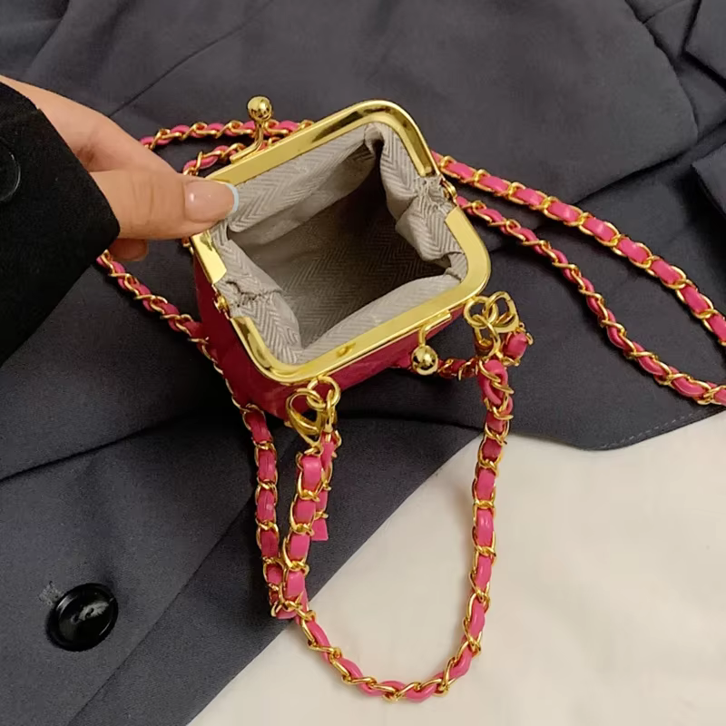Mini sac à bandoulière pour femme, sac à main de luxe, porte-monnaie JOinitiated, sac à rouge à lèvres à clip mignon, sac Hobo pour femme, super designer