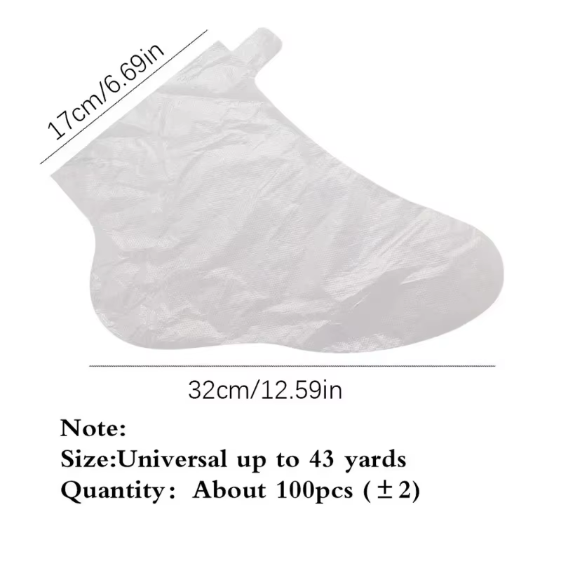 100 chaussettes jetables pour le soin des pieds - Masques hydratants