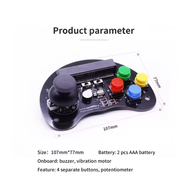 Contrôleur de jeu programmable Microbit micro: kit de carte d'extension de bouton de joystick bit télécommande sans fil
