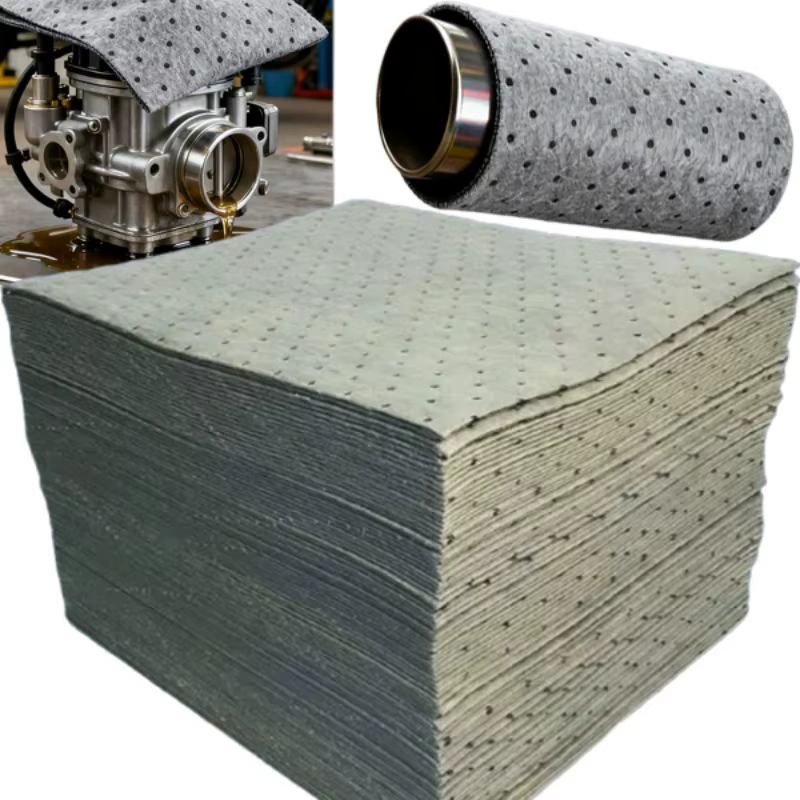 Tapis d'égouttement pour changement d'huile, tampons absorbant l'huile polyvalents pour fluides à base d'huile et à base d'eau, tapis absorbant pour poêle de Transmission de liquide