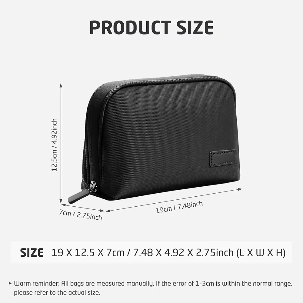 Organisateur d'électronique de voyage, pochette de batterie externe, étui d'accessoires pour gadgets électroniques pour cordons de câbles USB, sac de rangement pour disques durs
