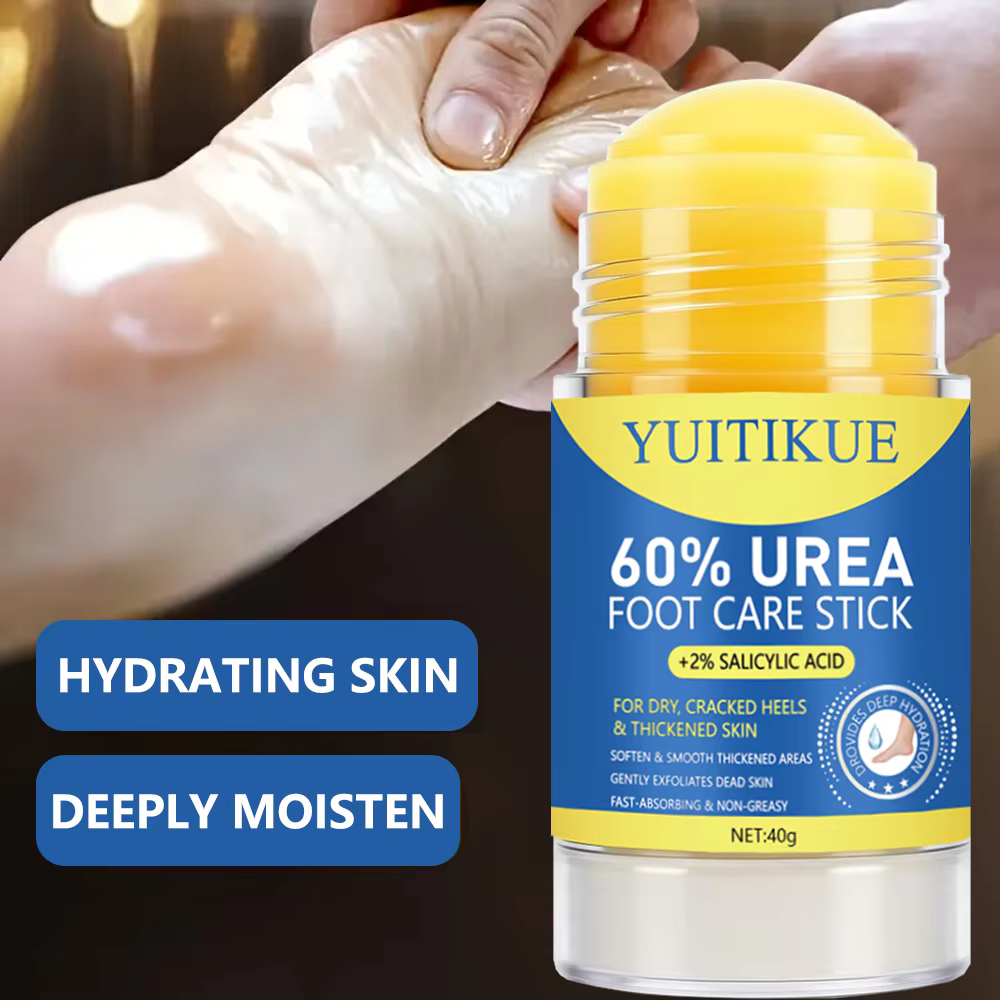 Combo de crème d'urée et de baume pour les pieds parfumé à la pêche au 60% – Réparation puissante pour les talons