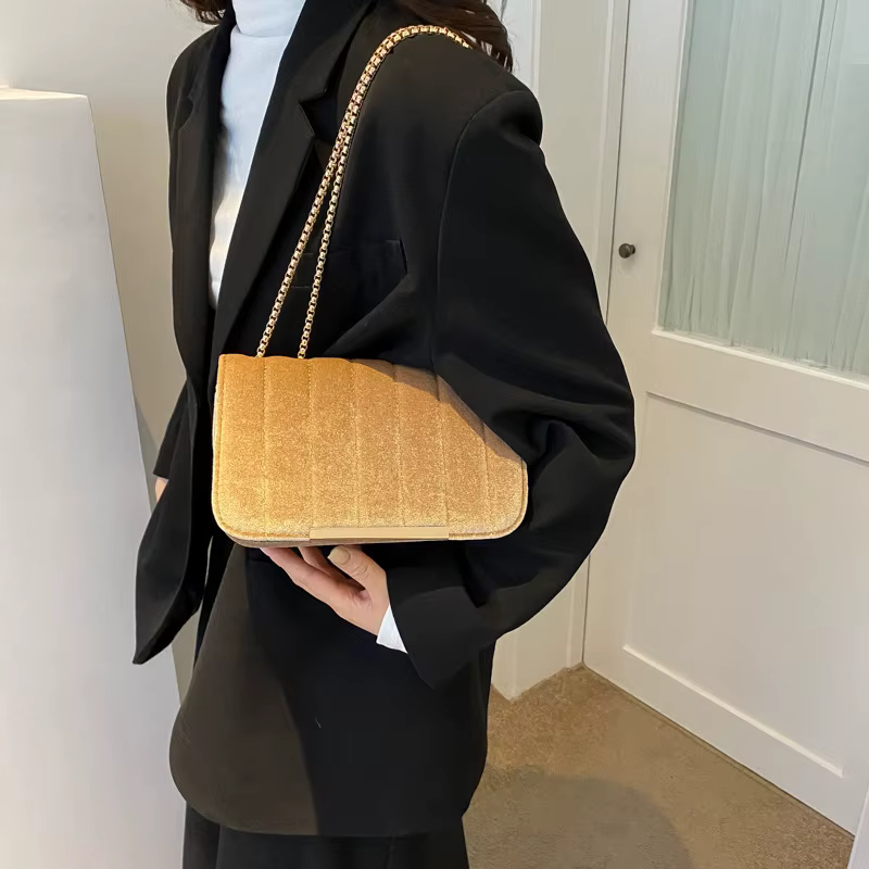 Petit sac carré en velours vintage pour femme, sac à main initié, sac à main de soirée élégant, sacs à bandoulière JOCrossbody, pochette pour femme, mode