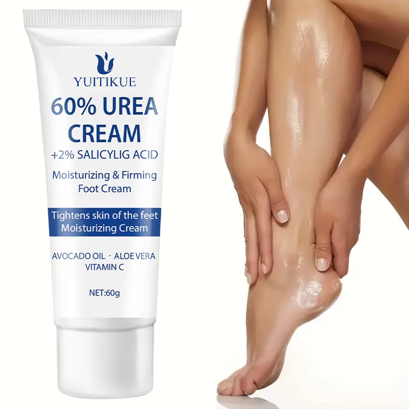 YUITIKUE Crème réparatrice pour pieds à l'urée 60 % 60 g – pour peaux rugueuses