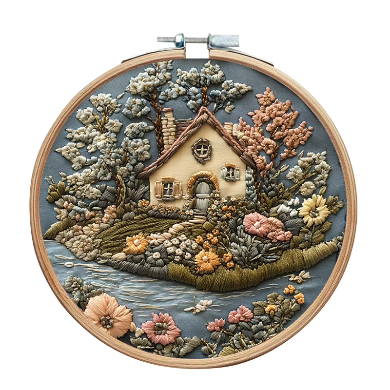 Nouveau Kit de broderie Original, Kit de matériel en tissu fait à la main, aiguille et fil créatifs faits à la main, anglais