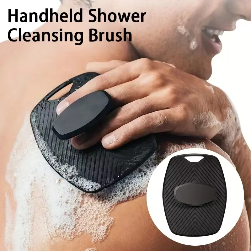 Brosse de douche exfoliante douce en silicone pour le corps