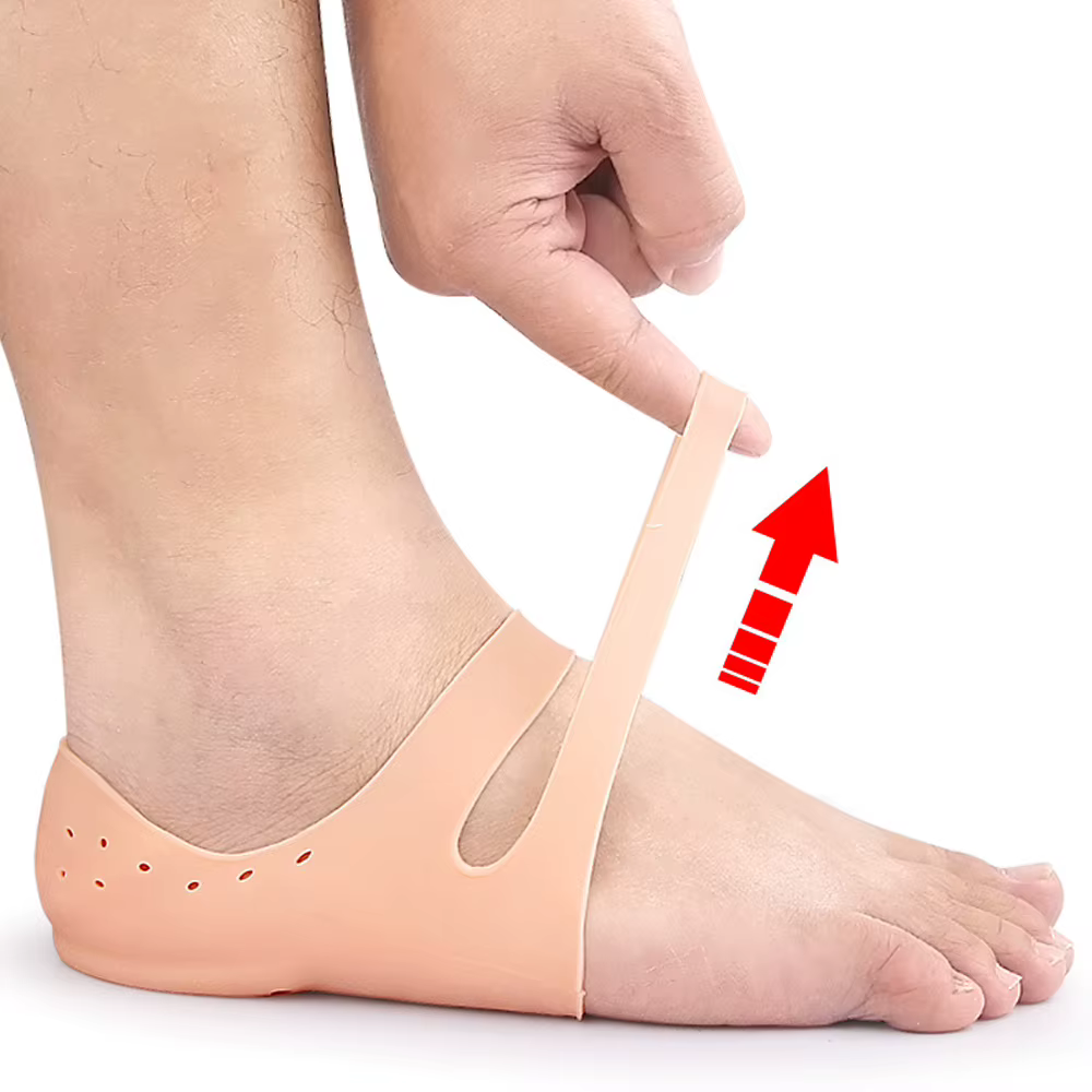 1 paire de gobelets de protection du talon avec Support de voûte plantaire pour la fasciite