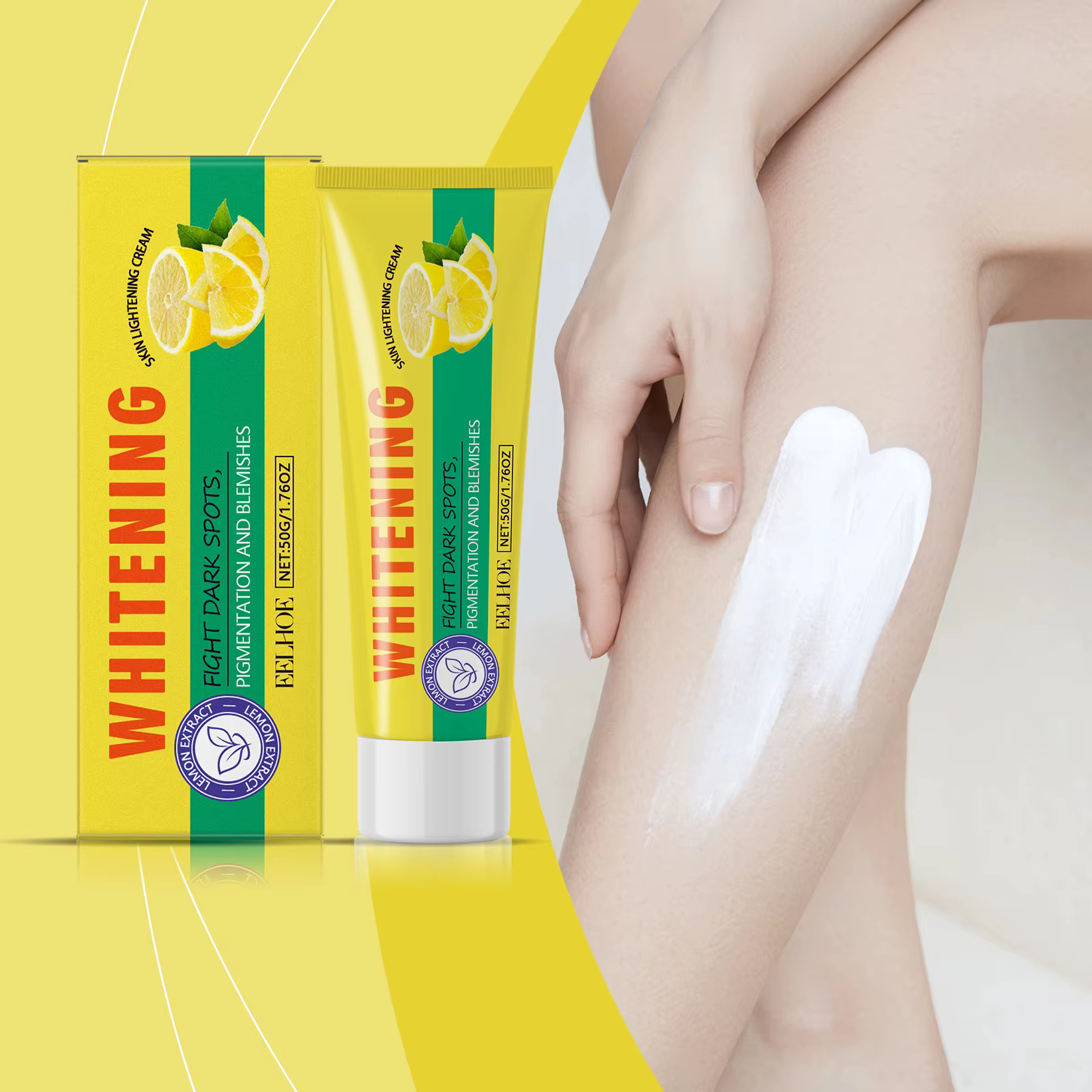 Eelhoe Lotion pour le corps au citron hydrate doucement la peau laisser lisse brillant rafraîchissant parfumé hydratant améliore la sécheresse