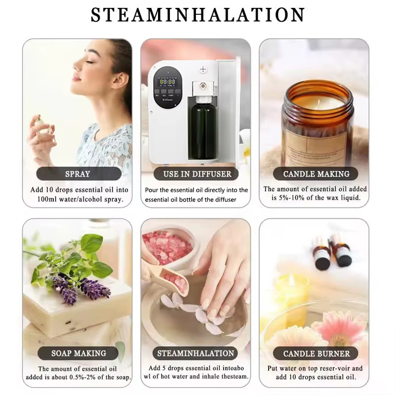 Huile essentielle d'hôtel d'huile aromatique pour diffuseur